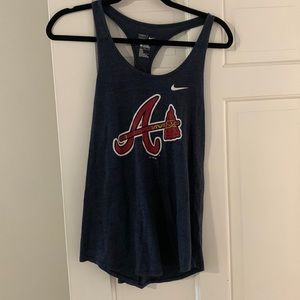 Atlanta Braves Nike Large Navy Blue Racerback Tank